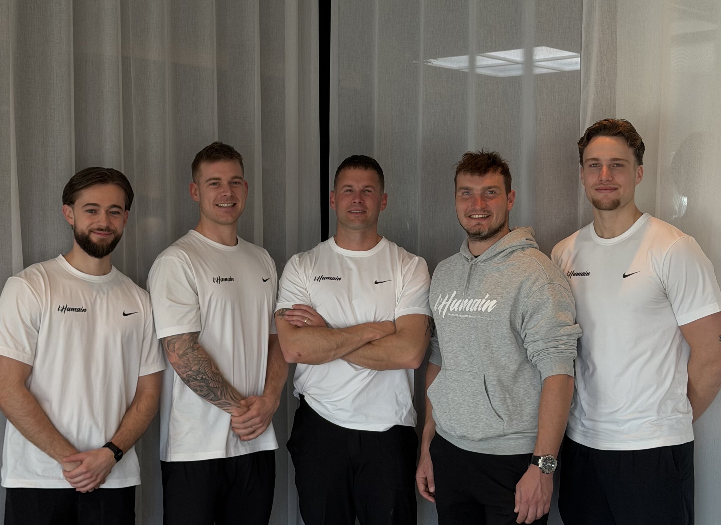 Het team van personal trainers van L'Humain