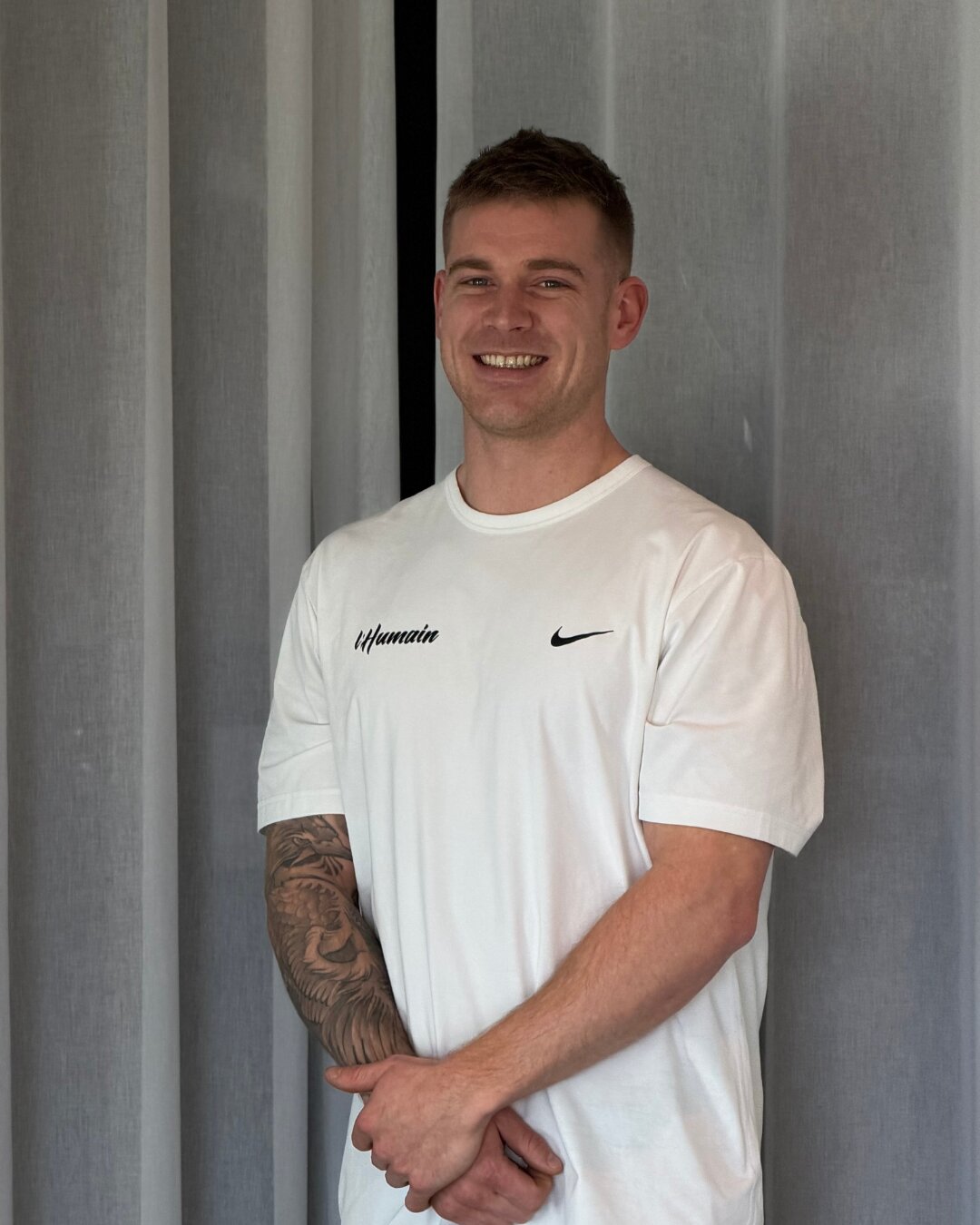 Portret van Floris van der Woude, personal trainer bij L'Humain